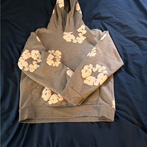 Gray Floral Women's Sweater